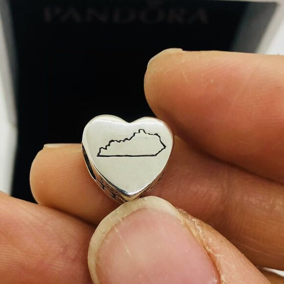 Pandora Jewelry - ✨🔥Pandora Y'ALL Kentucky Map Heart Charm Bead S925 Sterling Silver Jewelry